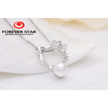 925 Silver Hello Kitty necklace Jewelry For gift